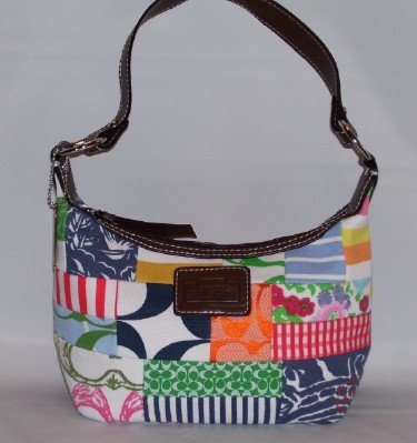 WEEKEND 2007 PATCHWORK TOP HANDLE POUCH