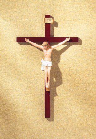 Hand-Painted Crucifix