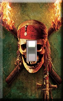 Pirates of the Carribean Single Switchplate Cover