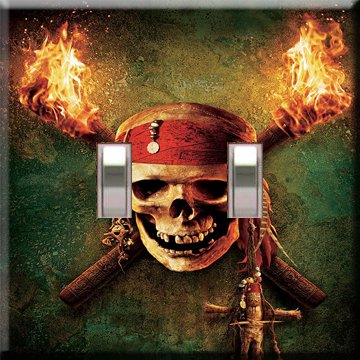 Pirates of the Carribean Double Switchplate Cover