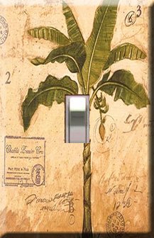 Palm Tree Tropical Single Switchplate Cover