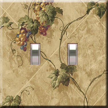 Grapevines on the Wall Double Switchplate Cover