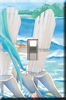 Lazy Days Beach Chair Single Switchplate Cover