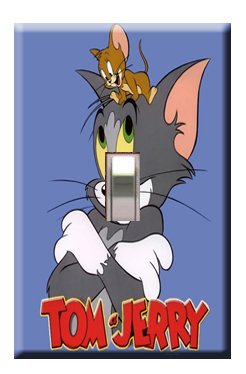 Tom & Jerry 2 Single Switchplate Cover