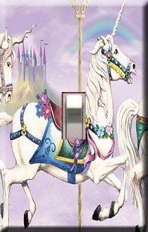 Carousel Horse Single Switchplate Cover