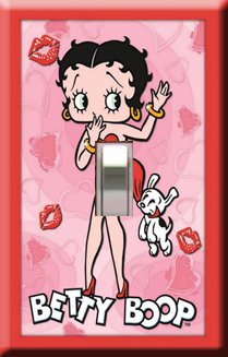 Betty Boop Kisses Decorative Single Switchplate Cover