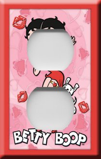 Betty Boop Kisses Decorative Outlet Cover