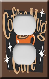 Coffee Mug Cafe Decorative Outlet Cover
