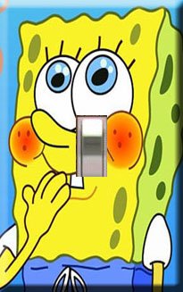 Sponge Bob Square Pants Decorative Single Switchplate Cover