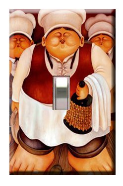 3 Fat Chefs Switchplate Cover