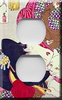 Geisha Girl Decorative Outlet Cover