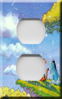 Winnie the Pooh Wish Upon a Star Handcrafted Outlet Cover