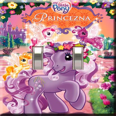 My Little Pony Handcrafted Double Switchplate Cover