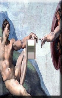 Michaelangelo's Creation Handcrafted Single Switchplate Cover