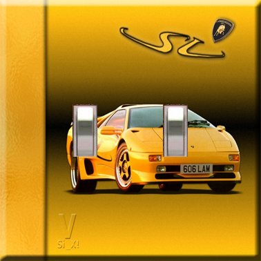 Lamborghini Handcrafted Double Switchplate Cover