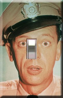 Barney Fife Handcrafted Single Switchplate Cover
