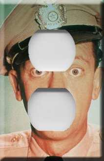 Barney Fife Handcrafted Outlet Cover