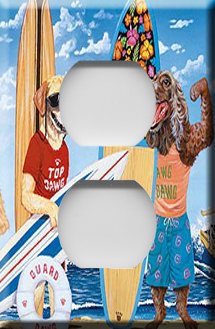 Surfin Dawgs Handcrafted Outlet Cover