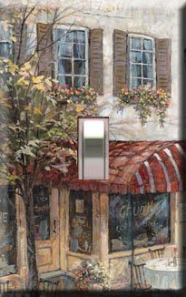 European Cafe Handcrafted Single Switchplate Cover