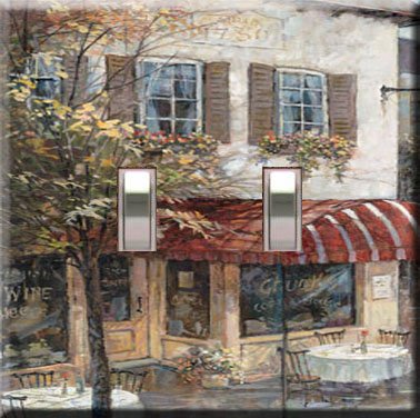 European Cafe Handcrafted Double Switchplate Cover