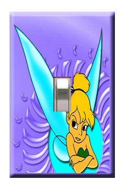 Mad Tinkerbell Handcrafted Single Switchplate Cover