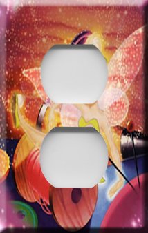Fallen Tinkerbell Handcrafted Outlet Cover