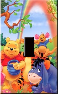 Winnie the Pooh & Friends Handcrafted Single Switchplate Cover