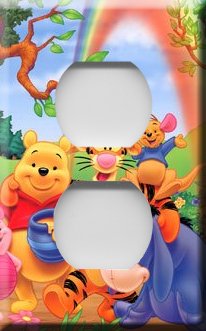 Winnie the Pooh & Friends Handcrafted Outlet Cover