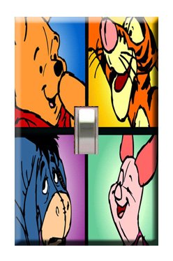 Winnie the Pooh #1 Handcrafted Single Switchplate Cover