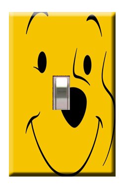 Winnie the Pooh #2 Handcrafted Single Switchplate Cover