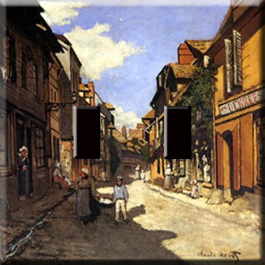 Monet LaBovolle Street Handcrafted Double Switchplate Cover