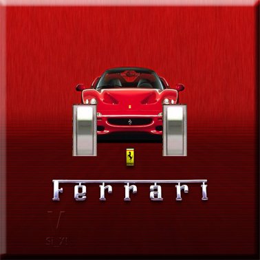Ferrari Handcrafted Double Switchplate Cover