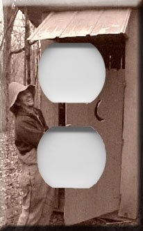 Outhouse Fun Handcrafted Outlet Cover
