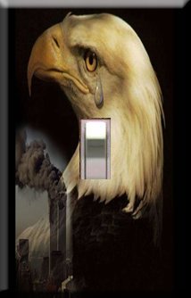 Remember 911 Handcrafted Single Switchplate Cover