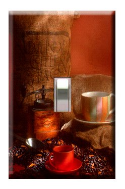 Coffee Handcrafted Single Switchplate Cover
