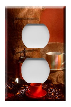 Coffee Handcrafted Outlet Cover