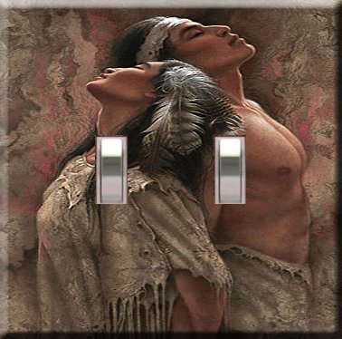 Eternal Love Handcrafted Double Switchplate Cover