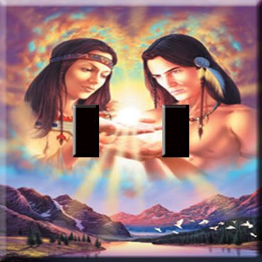Light of Love Handcrafted Double Switchplate Cover