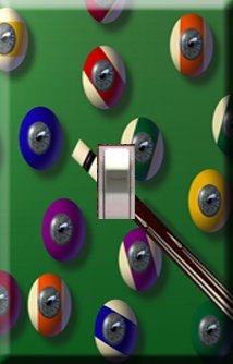 Keep Your Eye on the Ball Handcrafted Single Switchplate Cover
