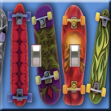 Skateboards Handcrafted Double Switchplate Cover