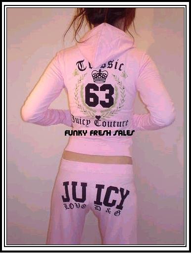NWT Pink Authentic Juicy Couture Classic 63 Set Size Large