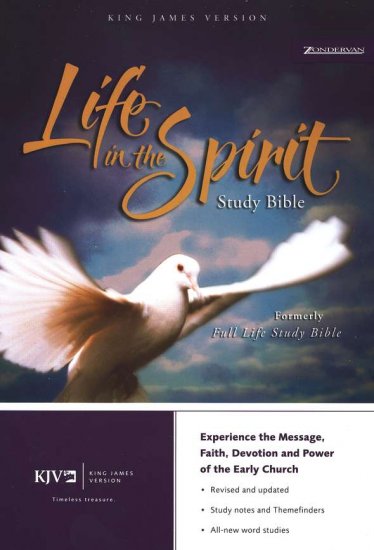 KJV Life in the Spirit Study Bible, Top Grain Leather, Black, Indexed