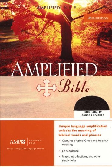 The Amplified Bible, Expanded Edition, Bonded leather, Black, Thumb-indexed