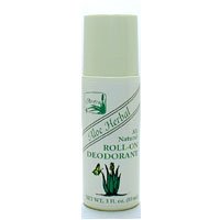 Alvera Aloe Herbal All Natural Roll-On Deodorant - 3 oz., unscented, alcohol-free!
