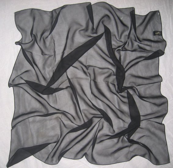 Chiffon Scarf - Solid Black