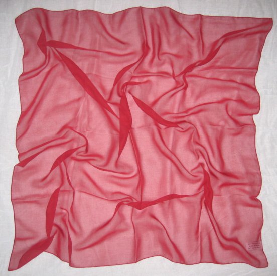 Chiffon Scarf - Solid Cherry Color