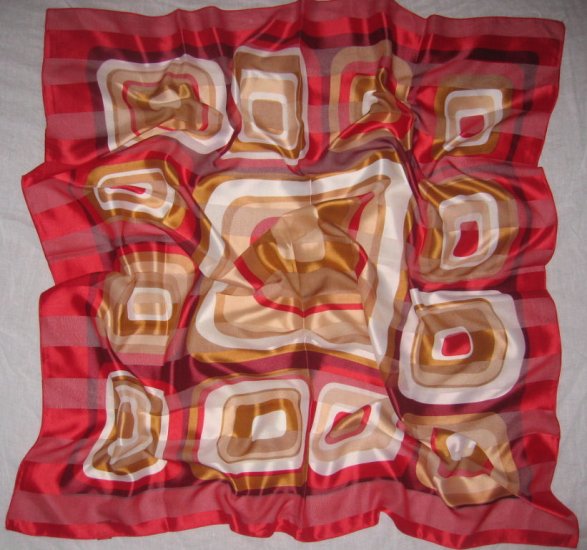 Geometric Design Square Scarf