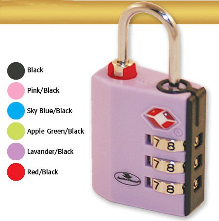 TSA Approved 3 Dial Combination Indicator Lock