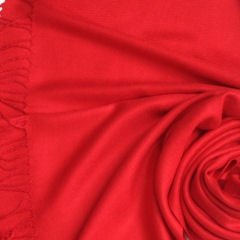Pashmina Style, 100% Viscose Shawl - Red