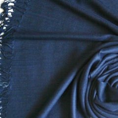Pashmina Style, 100% Viscose Shawl - Navy
